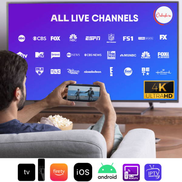 Premium Subscription Live TV VOD Movies HD FHD 4K